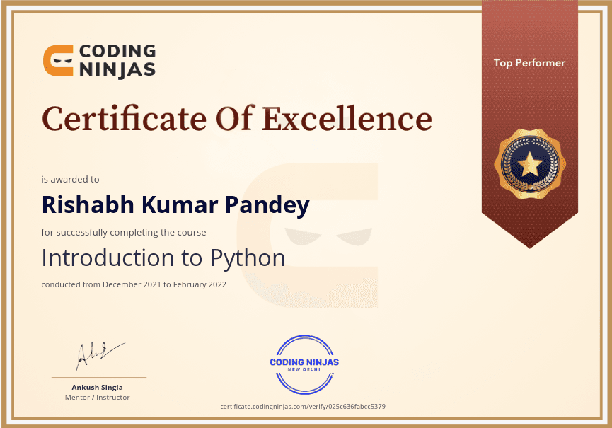 Python Certificate