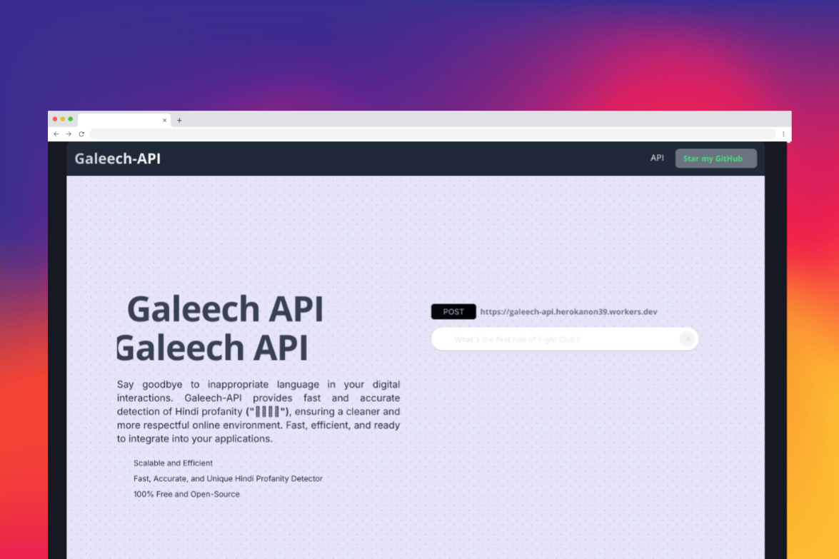 Galeech API - Project Case Study